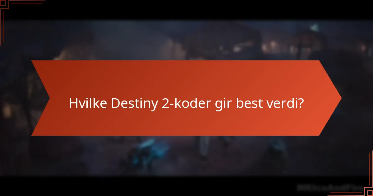 Hvor kan spillere finne Destiny 2-koder?